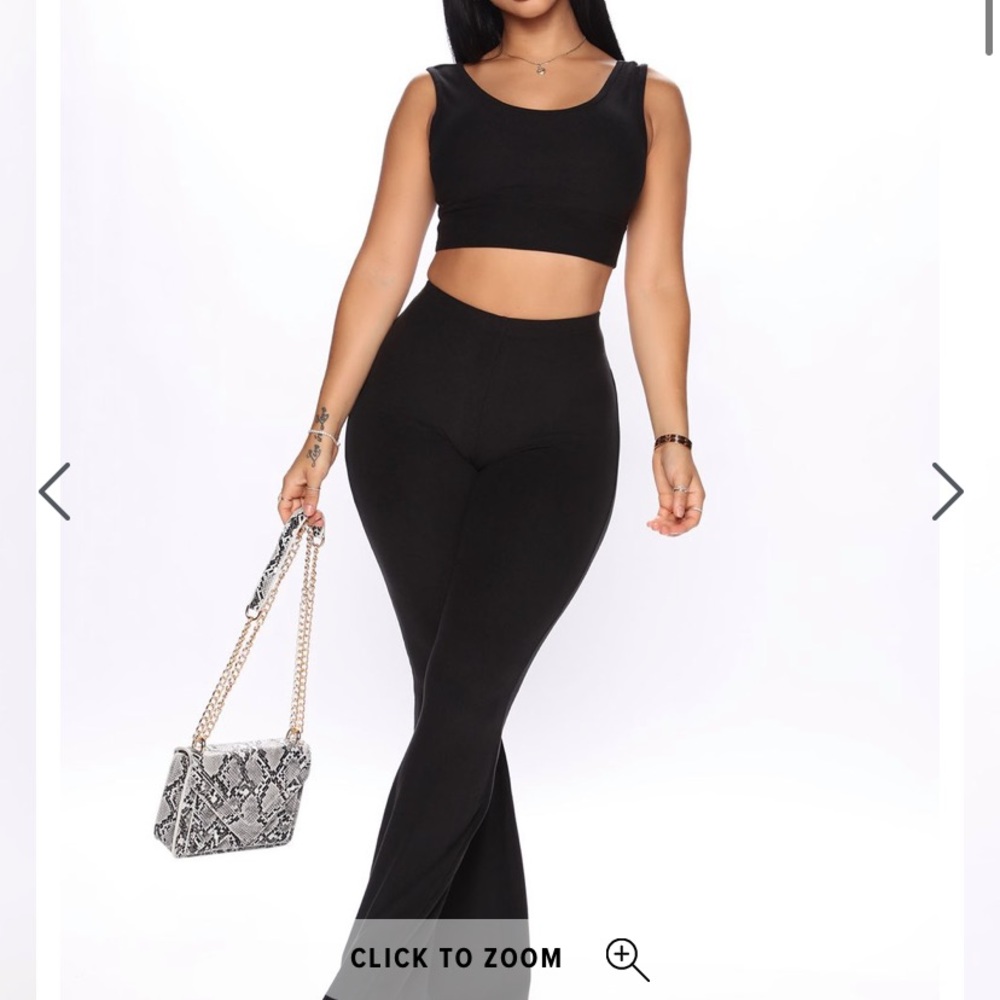 back to chill back pant set